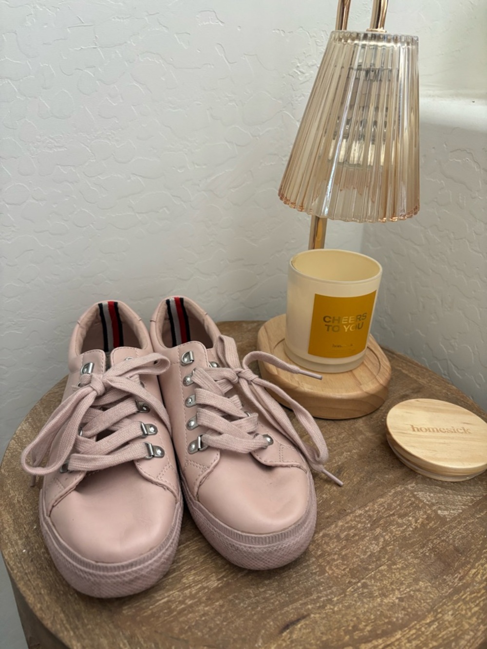 Tommy Hilfiger Blush Pink Platform Sneakers Women’s US 7 Casual Shoes